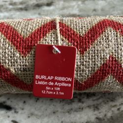 Burlap Ribbon (brand New) 