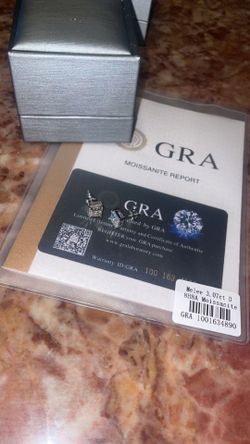 Moissiante stones Vvs 3ct silver square earrings (PASSES DIAMOND TESTER)