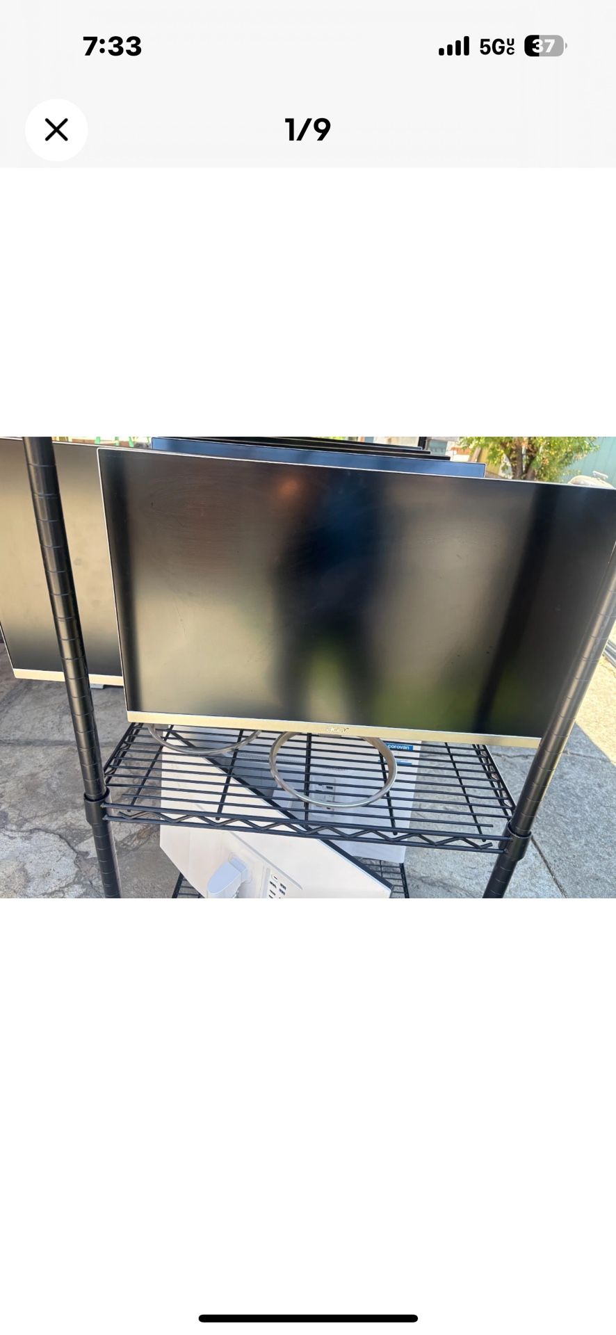 1EA - Acer H277HU 27-Inch WQHD Monitor 2560 x 1(contact info removed)p IPS - No Charger