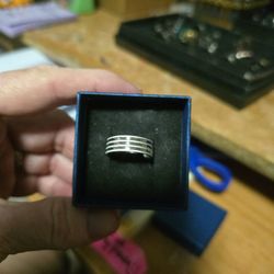 Size 8 Sterling Silver Band