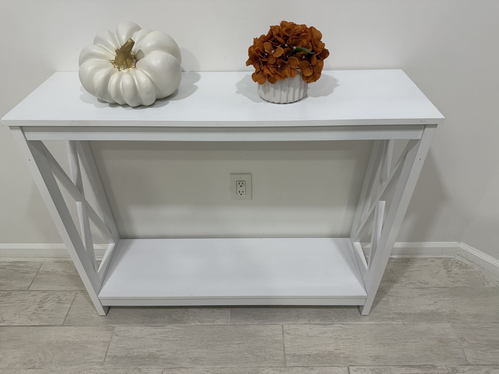 console table 39.5” wide 32” high