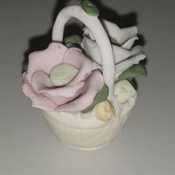 Mini flower basket decor