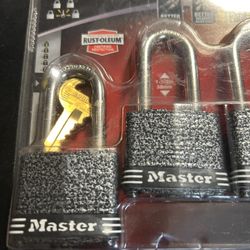 Master Lock 380QLF  4 Packs . Same Keys .rustproof