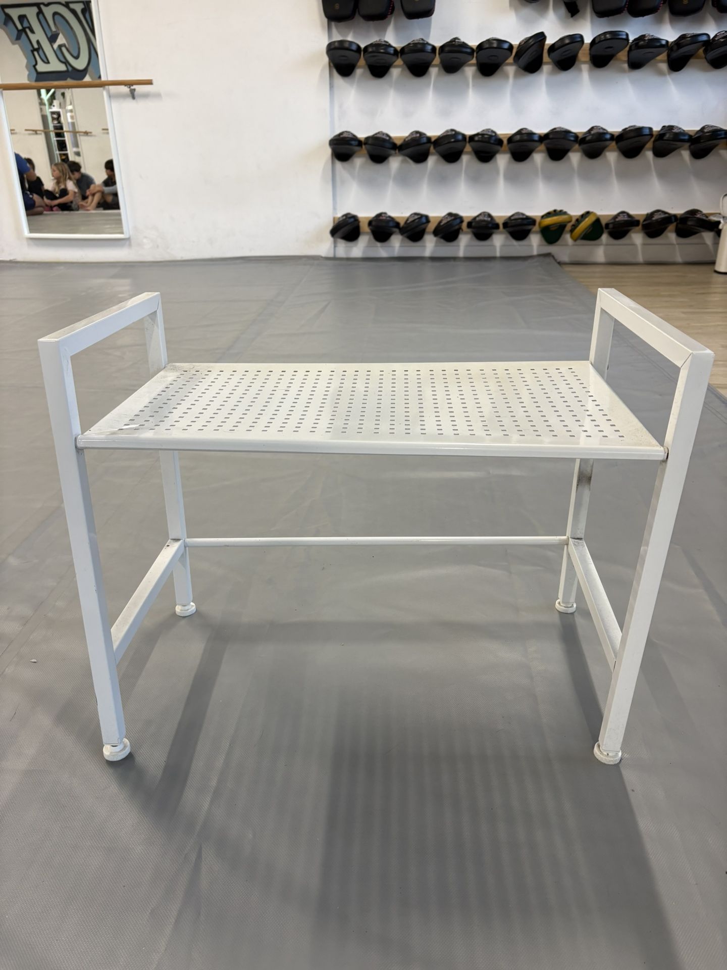 White metal IKEA Shelf