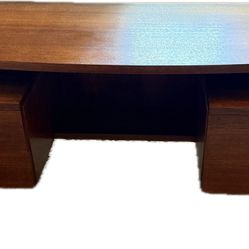  Mid-Century Modern Teak Desk – Sculptural Design – $1400