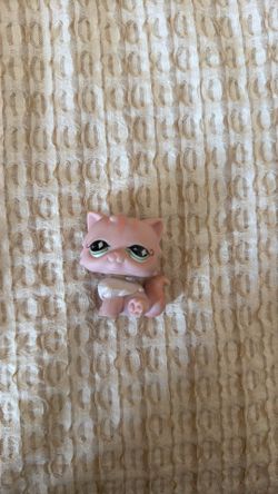 Littlest Pet Shop Pink Persian Cat #460
