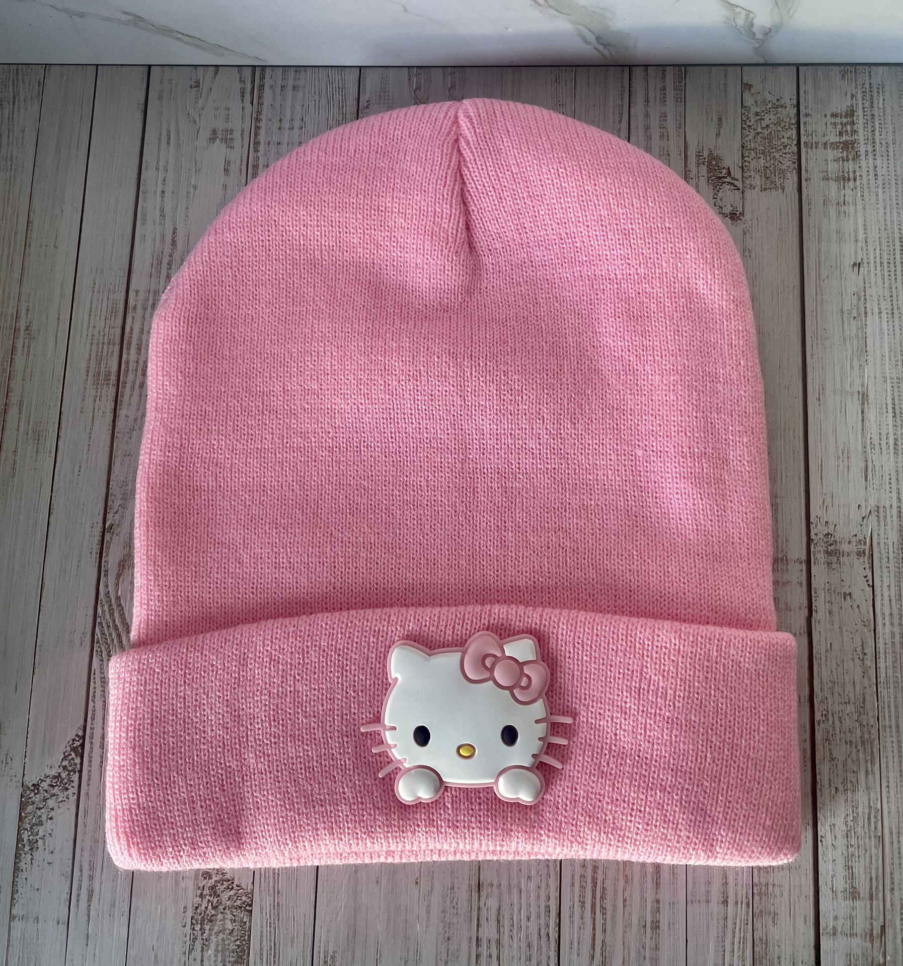 Brand New Valentines Day Gift Pink Hello Kitty Adult Size Beanie Hat