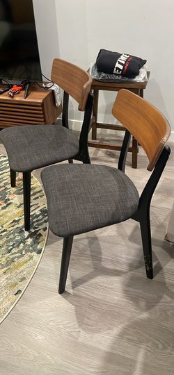 A Pair Of Two Dining Chairs 