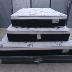 🔷️queen Size Mattress Pillow Top 12" Thick 