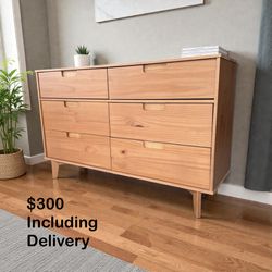 Walker Edison Wooden 6 Drawer Dresser – Free Delivery 🚚 