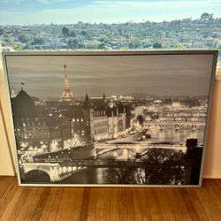 Large Paris Framed Artwork - Ikea Eiffel Tower Wall Art Print