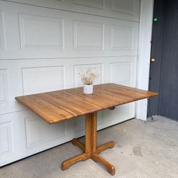 MCM Danish Style Butcher Block Dropleaf Dining Table •FREE DELIVERY•