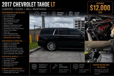 2017 Chevrolet Tahoe LT – Lowered & Modified