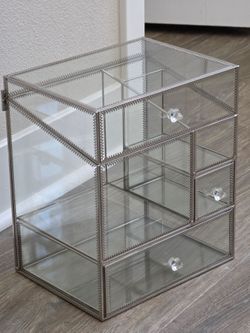 Luxury Glass makeup organizer drawer