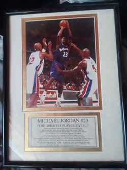 Michael Jordan Framed memorabilia