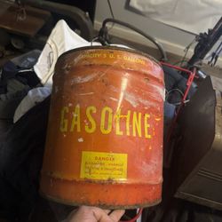 Antique 5 Gallon Gasoline Can