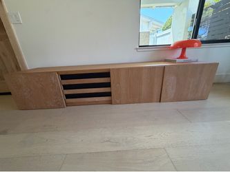 Paraggi 86” Cerused Oak Credenza / Media Console