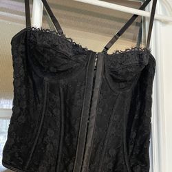 Large - Black Lace Corset 