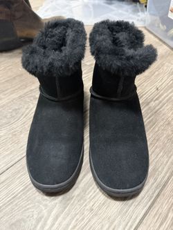 BearPaw Suede Sherpa Booties Size 7
