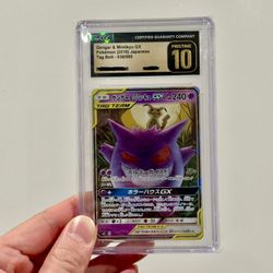 Gengar & Mimikyu JP Tag Bolt CGC Pristine 10   