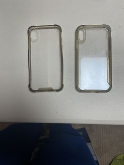 IPHONE 10 clear cases (2) REDUCED