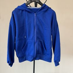 Zip Up Sweatshirt Fleece Jacket Size Medium