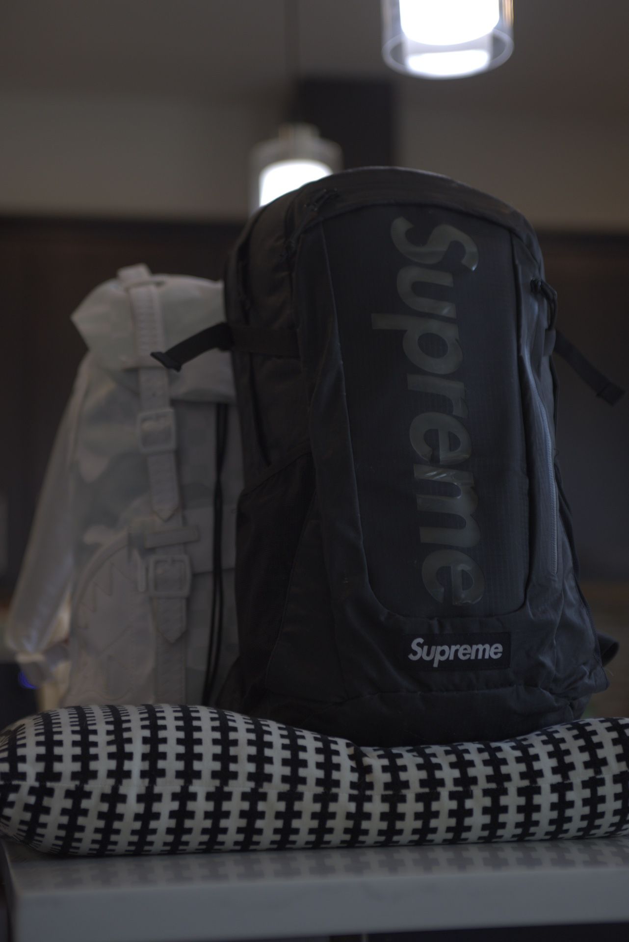 Supreme and Spraygrounds Backpack for Sale - MOVING