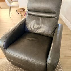 2 Leather Powered Recliners 