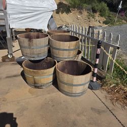 1/2 Wine Barrel Planters
