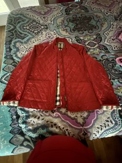 Burberry Brit Quilted Jacket – Red – XL – Like New
