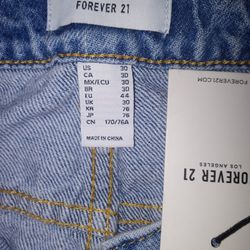 Forever 21 Jeans Size 30 Or 11 Half Medium Denim Denim Patent Long I Really Don't Know Sizes So It's Eithere 11-f Or 30