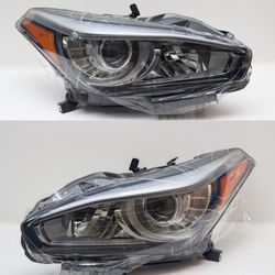 Infiniti Q70 Q70L Headlight Set Pair Brand New