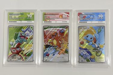 Sequential TAG 10 Kanto Starters (Charmander, Bulbasaur, Squirtle)