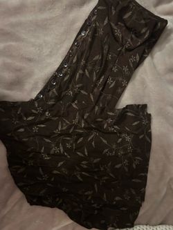 Women's BRIGGS NEW YORK Floral Vintage Looking Brown Maxi Skirt Size Medium