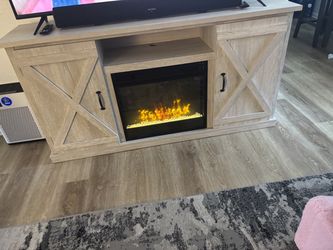 Fire place tv stand