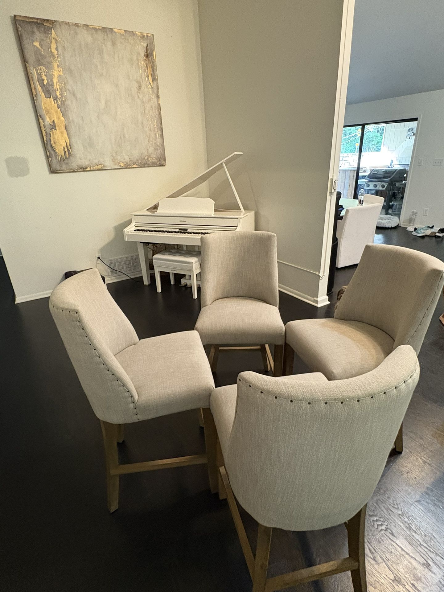Set of 4 Restoration Hardware Bar Stools- Must Sell Fast!