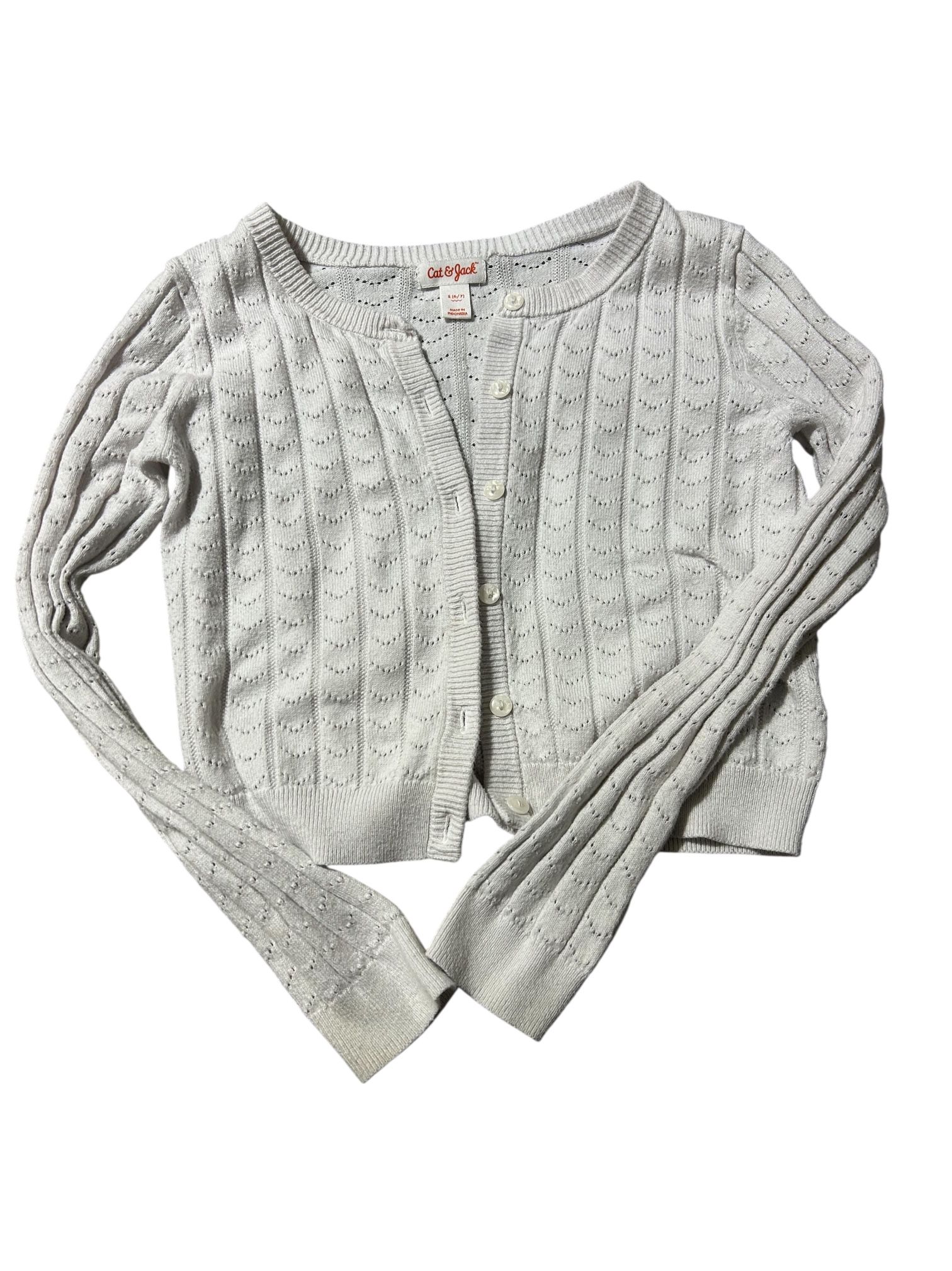 Cat & Jack White Girl Sweater