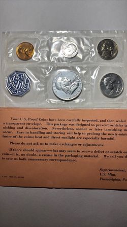 1962 U.S. Mint Silver Proof Set