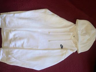 white Nike mens fleece pullover hoodie Xs Men