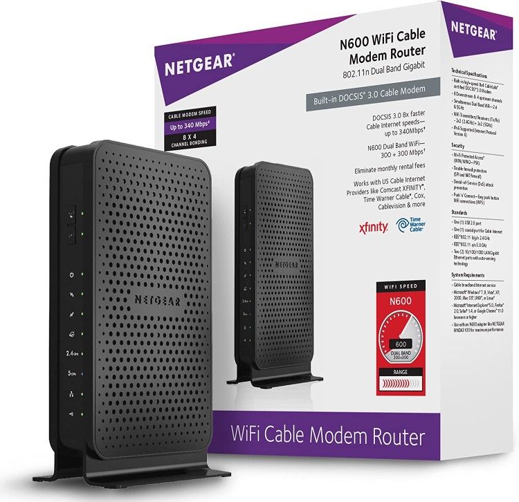 Comcast Xfinity DOCSIS 3.0 Netgear N600 Modem