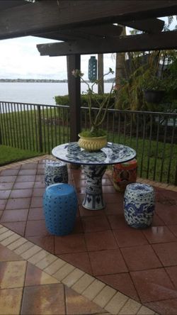 Table and stools (Antique Chinese)