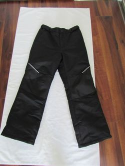 Youth 10/12 Black Snow Pants, Swiss Tech