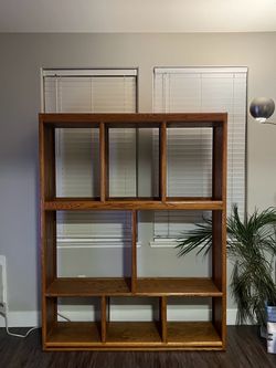 Wooden Cubed Shelf