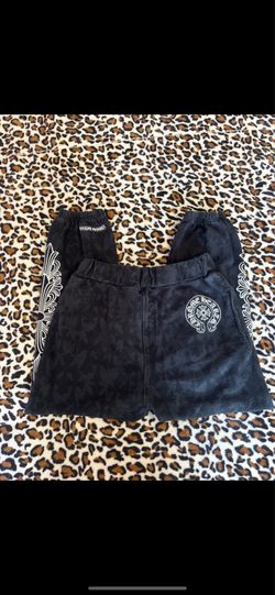 authentic chrome hearts cemetery horseshoe triple cross sweatpants 🖤🤍