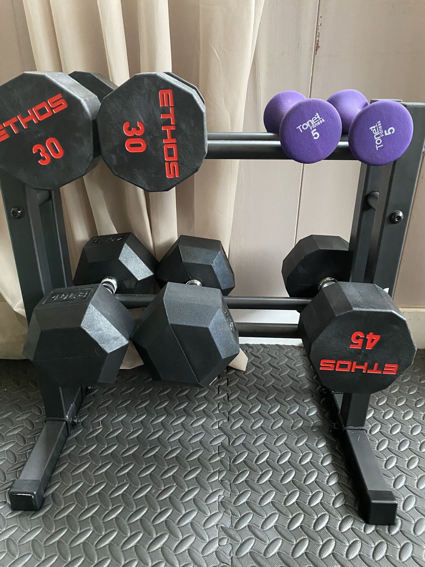Weights Come With free dumbbell Rack