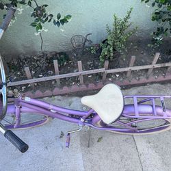 Purple beach bike