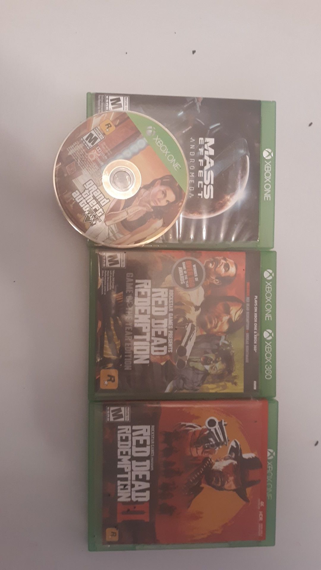Xboxone Gta5 Red Dead 1 and 2!! Also Mass effect For FREE