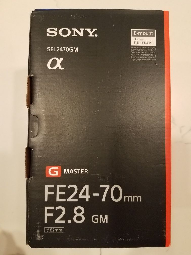 Brand new Sony FE 24-70 F2.8 GM Lens