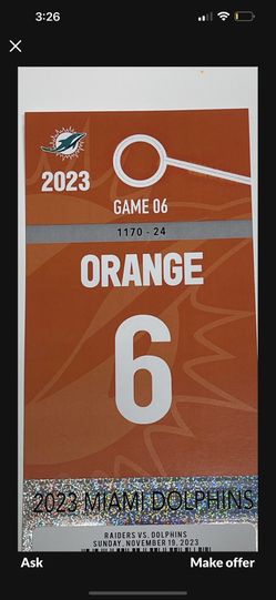 Miami Dolphins Parking Pass