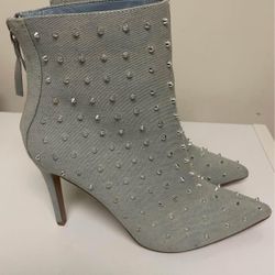 Shoedazzle Denim Boot Size 10